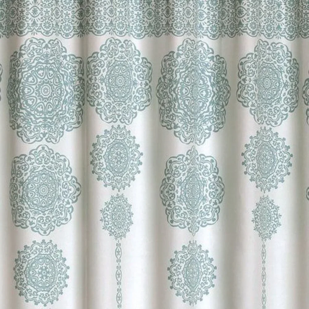Lush Décor Stripe Medallion Shower Curtain 72